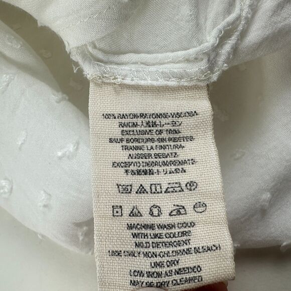 Free People Everyday Every Girl Top Large White Boho Gypsy Long Sleeve Flaw - Picture 10 of 11